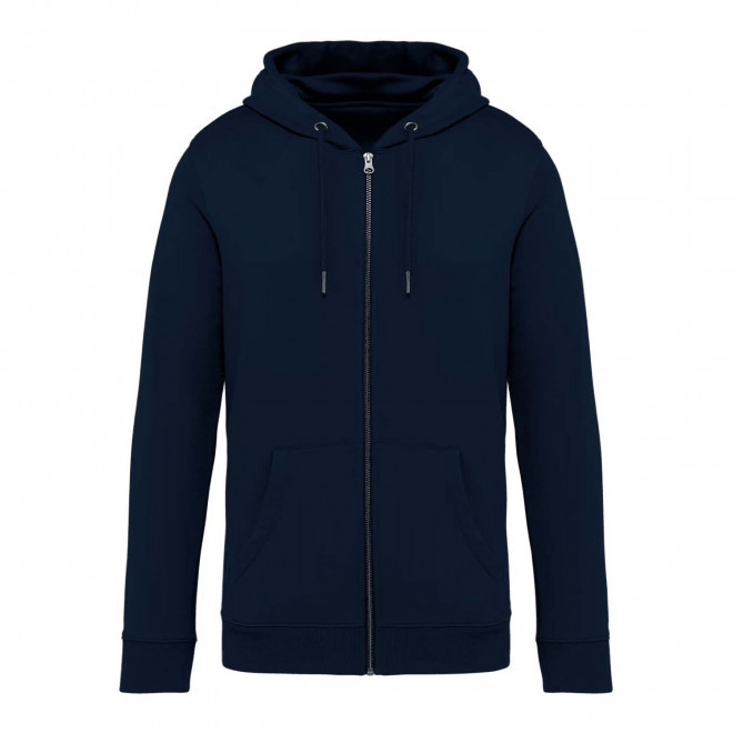 SWEAT-SHIRT MIXTE ZIPPE PERSONNALISABLE 'NATIF' - bleu marine