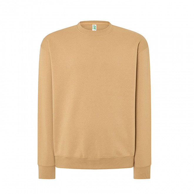 SWEAT-SHIRT MIXTE COL ROND JHK PERSONNALISABLE 'CORE 290' - jaune pâle