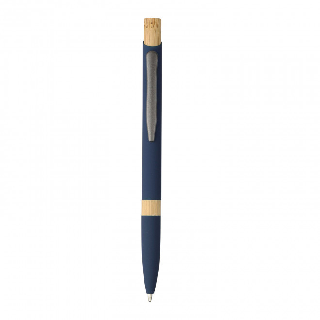 STYLO EN ALU RECYCLE PERSONNALISE 'DANA RING SOFT' - bleu