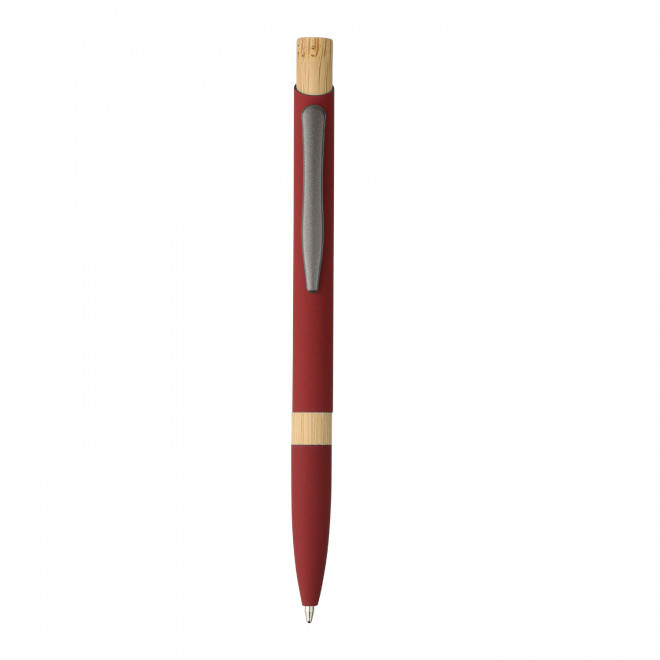 STYLO EN ALU RECYCLE PERSONNALISE 'DANA RING SOFT' - bordeaux