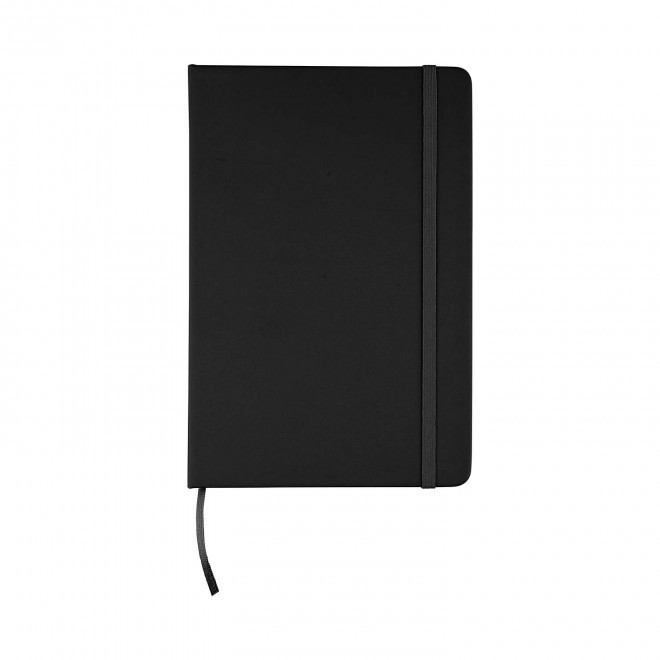 CARNET A5 EN PU RECYCLE PERSONNALISE 'LUGGATE' - noir