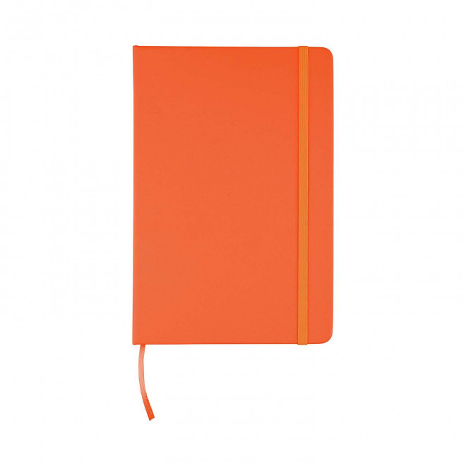 CARNET A5 EN PU RECYCLE PERSONNALISE 'LUGGATE' - orange