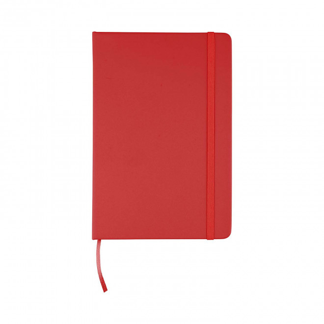 CARNET A5 EN PU RECYCLE PERSONNALISE 'LUGGATE' - rouge