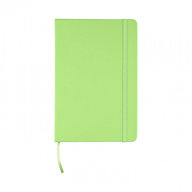 CARNET A5 EN PU RECYCLE PERSONNALISE 'LUGGATE' - lime