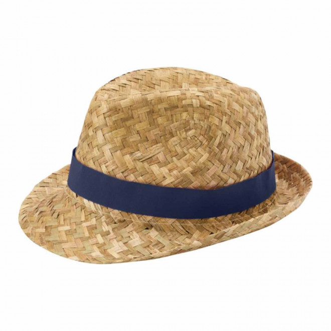 RAPIDE 4 JOURS - CHAPEAU PAILLE PERSONNALISE 'PRICA'  - bleu marine
