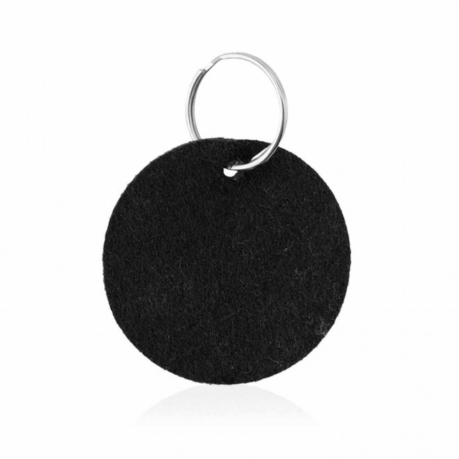 PORTE-CLES PERSONNALISE EN FEUTRINE 'DAMSI' - noir