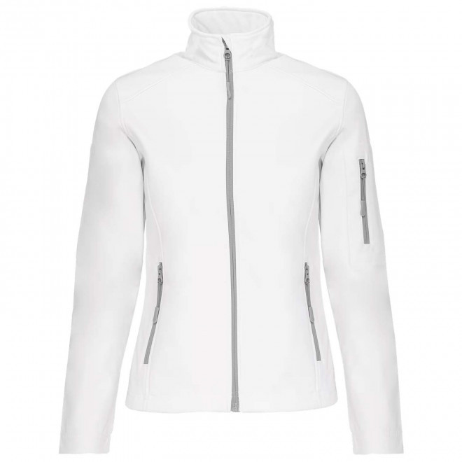 VESTE SOFTSHELL FEMME PERSONNALISABLE 'KARISOFT' - blanc