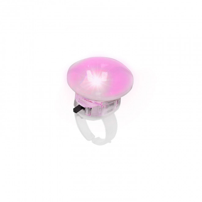 BAGUE LUMINEUSE PERSONNALISABLE 'BAUDRYNG' - blanc