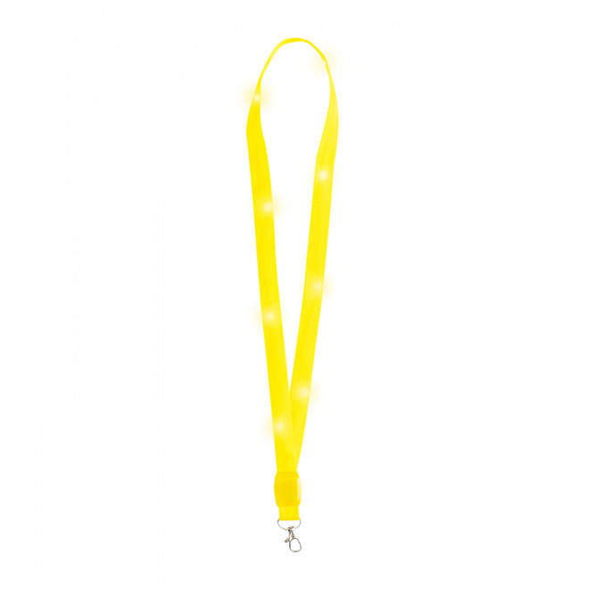 TOUR DE COU LED PERSONNALISABLE 'LUNGO FLASHY'  - jaune