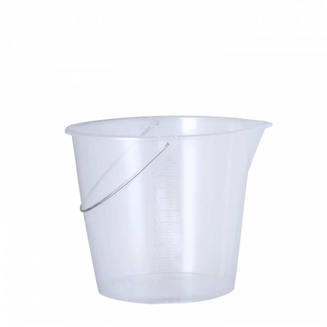 SEAU MESUREUR PERSONNALISABLE 'LUNEX 11 LITRES' - argenté