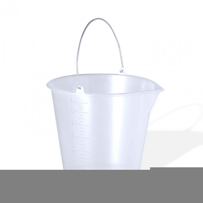 SEAU MESUREUR PERSONNALISABLE 'LUNEX 6 LITRES' - transparent
