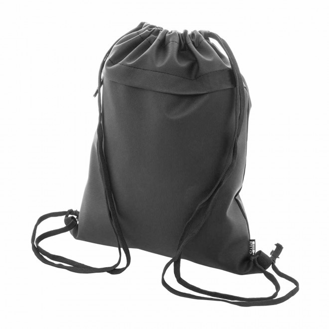 SAC PISCINE CORDELETTE PERSONNALISABLE EN PU 'MANADOO' - noir