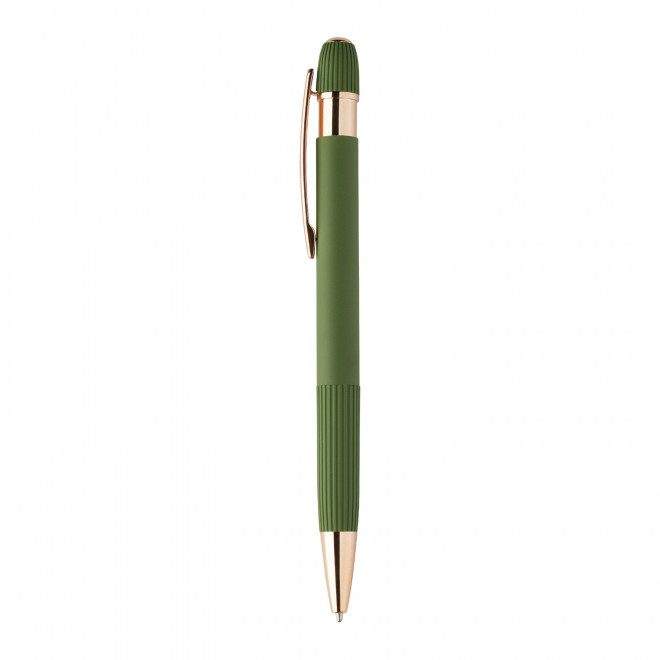 STYLO EN ALU RECYCLE PERSONNALISABLE 'POLUX ROSY' - vert