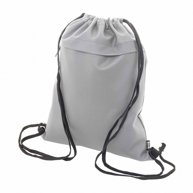SAC PISCINE CORDELETTE PERSONNALISABLE EN PU 'MANADOO' - gris