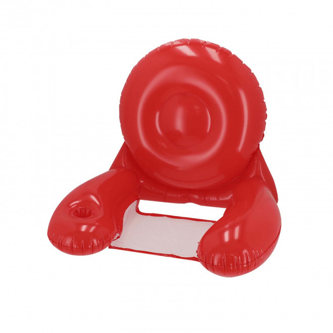 FAUTEUIL DE PLAGE GONFLABLE PERSONNALISABLE 'SUSURLO' - rouge