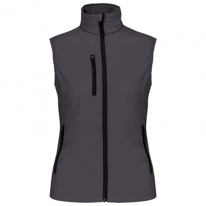 VESTE SOFTSHELL FEMME PERSONNALISABLE 'KARISOFT BW' - gris foncé