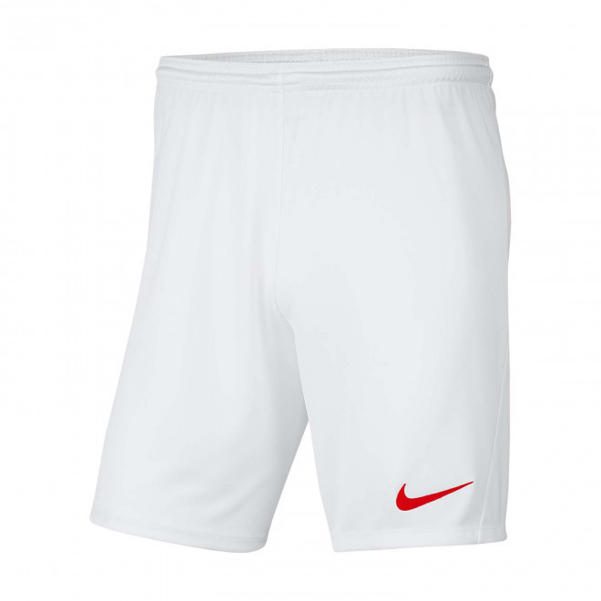 SHORT DE SPORT HOMME PERSONNALISABLE 'PARK III' - blanc/rouge
