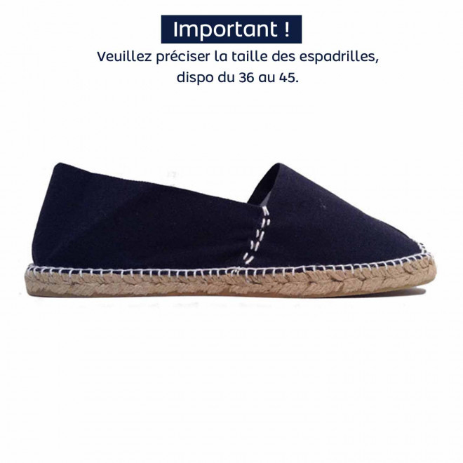 ESPADRILLES PERSONNALISABLE 'SOLEADO' - bleu marine