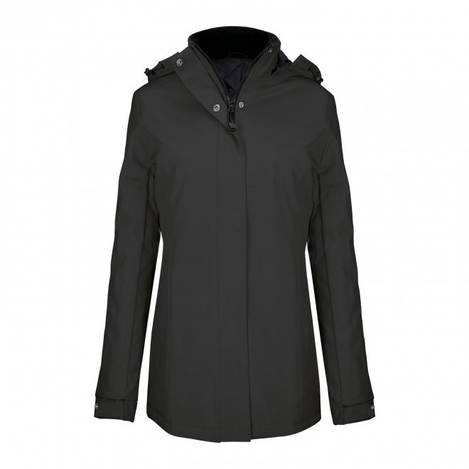 PARKA CHAUDE FEMME KARIBAN PERSONNALISABLE 'KARITOU' - gris foncé