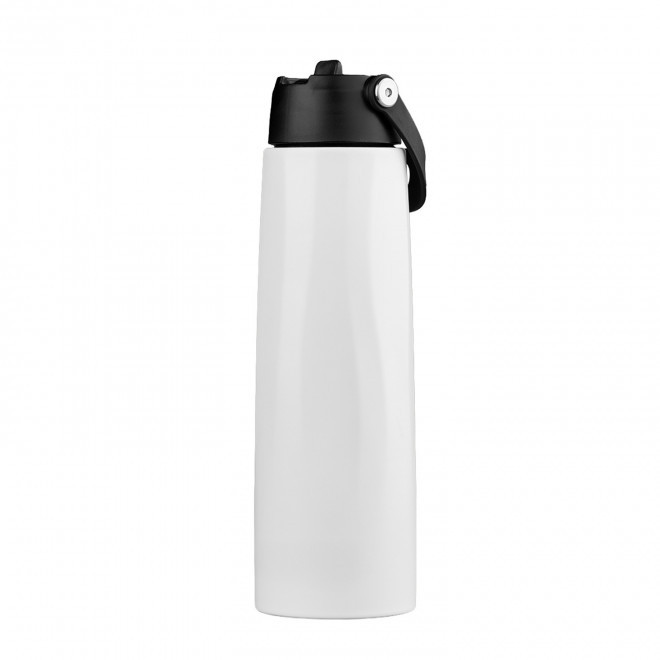 GOURDE ISOTHERME RECYCLE PERSONNALISEE 1L 'MATTY' - blanc