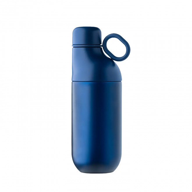 GOURDE ET MUG ISOTHERME 2 EN 1 PERSONNALISES 500ML 'TIHOU' - noir