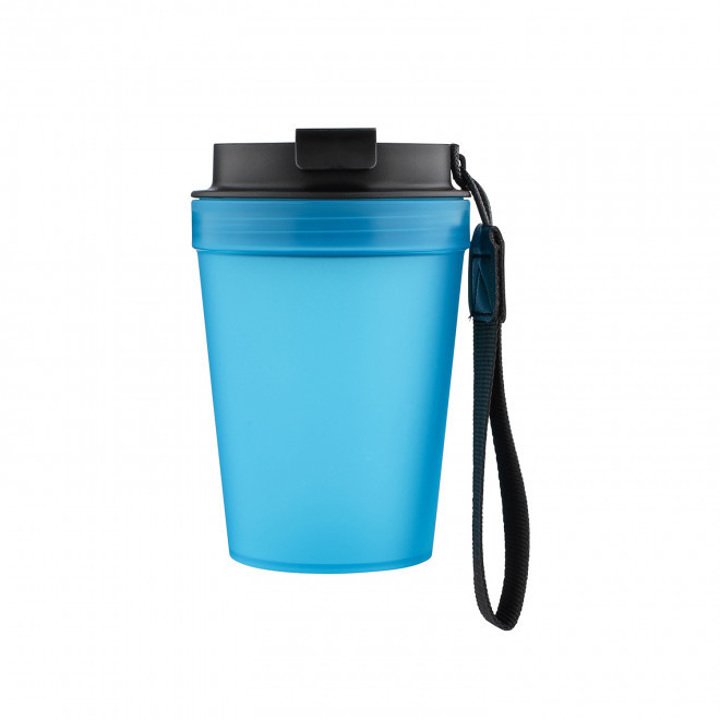 MUG SIMPLE PAROI PLASTIQUE 350ML PERSONNALISABLE 'MALTEAS' - bleu clair