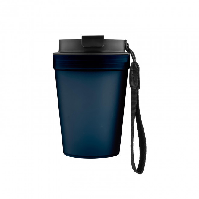 MUG SIMPLE PAROI PLASTIQUE 350ML PERSONNALISABLE 'MALTEAS' - bleu cobalt