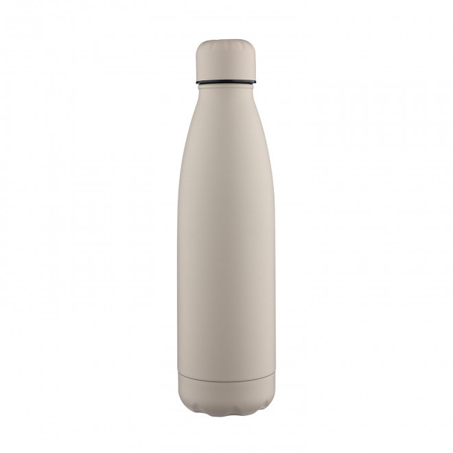 BOUTEILLE PUBLICITAIRE EN ACIER 700ML 'BROUDO RECYCLE' - beige