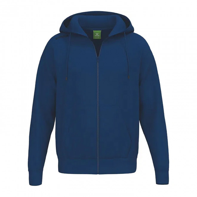 SWEATSHIRT CAPUCHE ZIPPE HOMME PERSONNALISABLE 'TS' - bleu marine