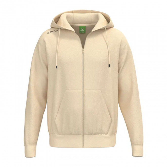 SWEATSHIRT CAPUCHE ZIPPE HOMME PERSONNALISABLE 'TS' - beige
