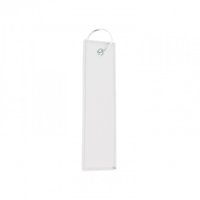 PORTE CLE ETIQUETTE DE VOL PERSONNALISABLE  'LOORA' - blanc