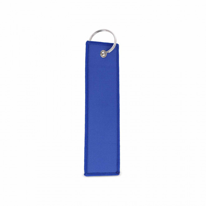 PORTE CLE ETIQUETTE DE VOL PERSONNALISABLE  'LOORA' - bleu