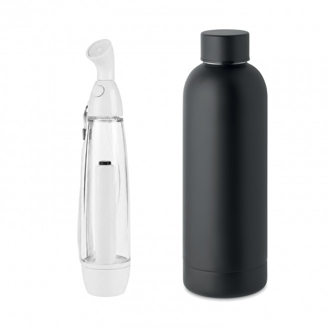 SET BOUTEILLE ET BRUMISATEUR PUBLICITAIRE 'CANY' - noir