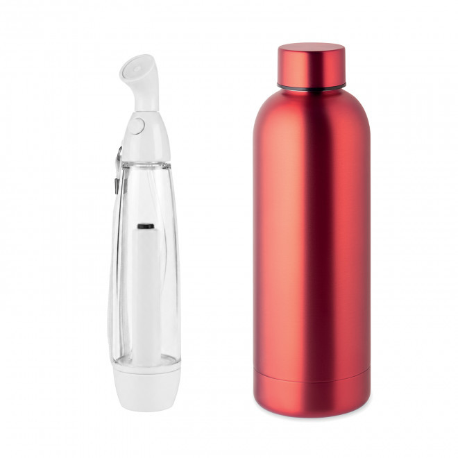SET BOUTEILLE ET BRUMISATEUR PUBLICITAIRE 'CANY' - rouge