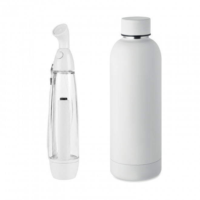 SET BOUTEILLE ET BRUMISATEUR PUBLICITAIRE 'CANY' - blanc