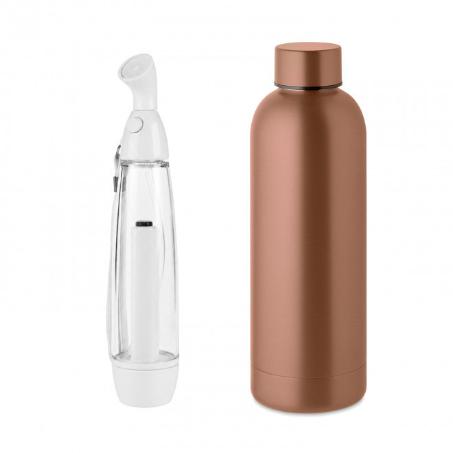 SET BOUTEILLE ET BRUMISATEUR PUBLICITAIRE 'CANY' - cuivre