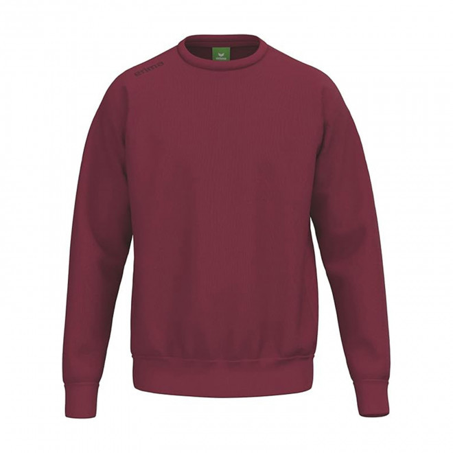SWEATSHIRT MIXTE PERSONNALISABLE 'TS' - bordeaux