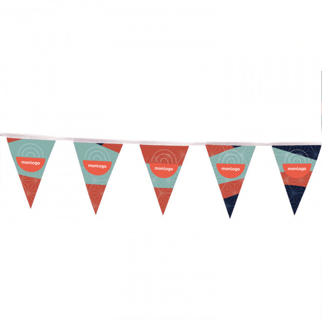 GUIRLANDE DE FANION PUBLICITAIRE 'FESTA' - triangle