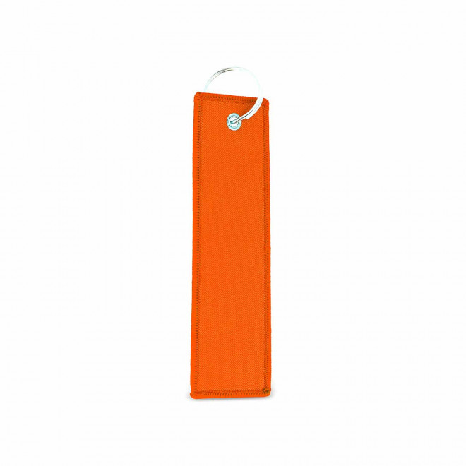 PORTE CLE ETIQUETTE DE VOL PERSONNALISABLE  'LOORA' - orange