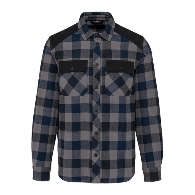 CHEMISE A CARREAUX PERSONNALISABLE 'CARROX' - gris