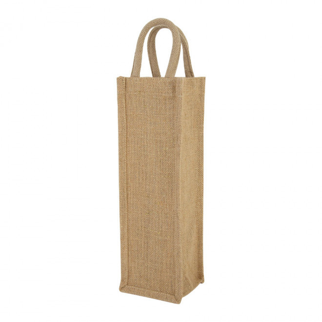 SAC A BOUTEILLE EN JUTE PERSONNALISABLE 'VIENNA' - naturel