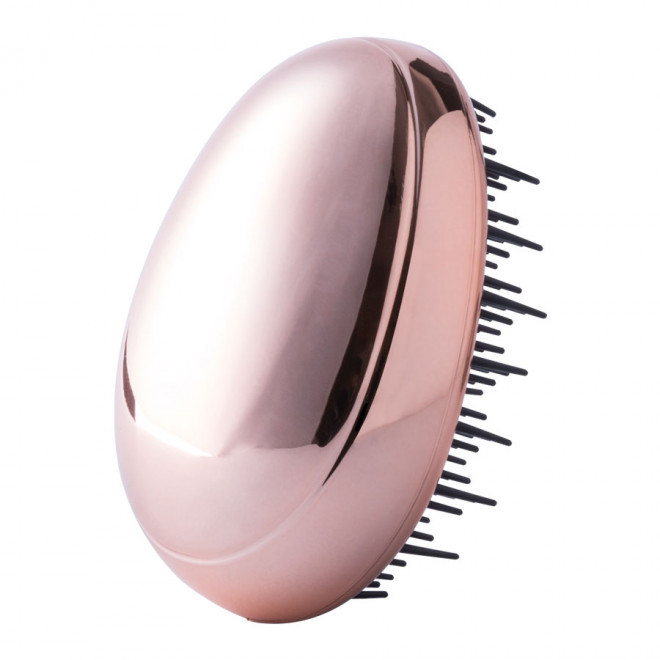 BROSSE A CHEVEUX GALET PERSONNALISABLE 'TAHA' - rose