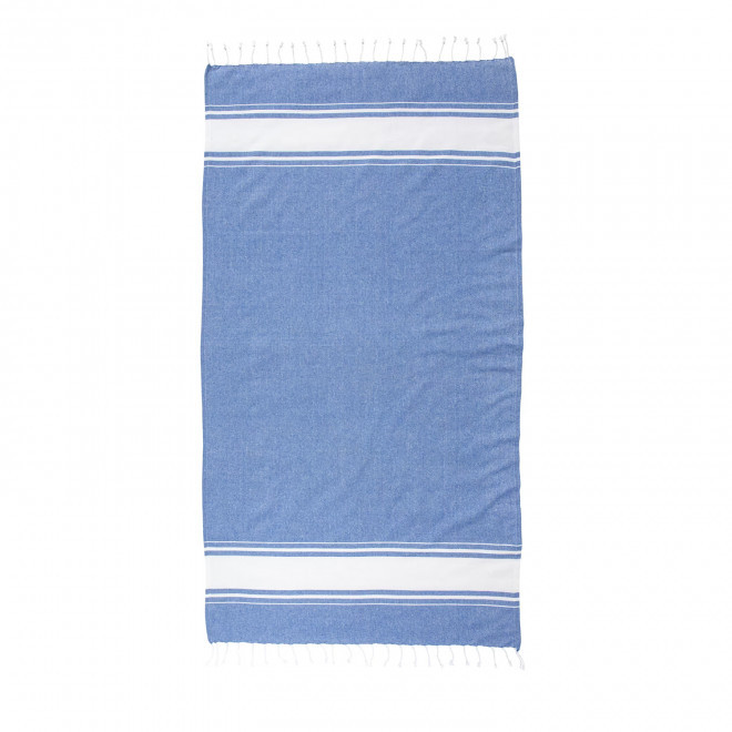 FOUTA PERSONNALISEE 'HORTENSE 180 RPET CLASSIC' ESAT - bleu royal