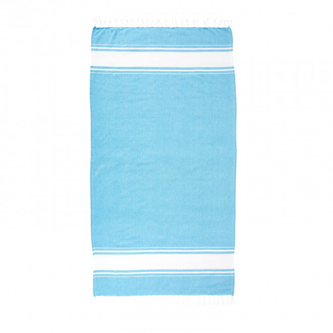 FOUTA PERSONNALISEE 'HORTENSE 180 RPET CLASSIC' ESAT - bleu ciel