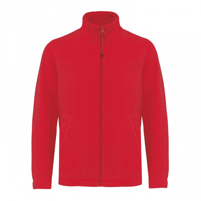 POLAIRE ZIPPE ENFANT PERSONNALISABLE 'KARIPOL' - rouge