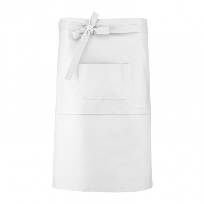 TABLIER LONG KARIBAN PERSONNALISABLE 'BANTAB' - blanc