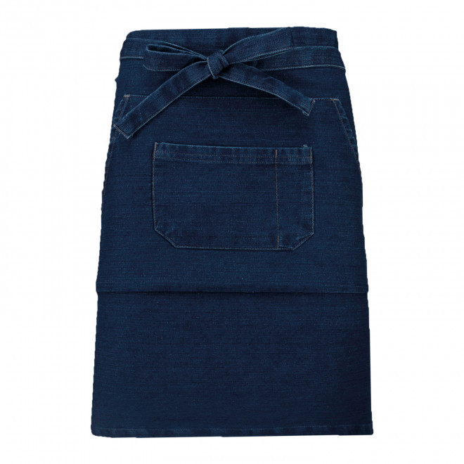 TABLIER MI-LONG KARIBAN PERSONNALISABLE 'BANTAB' - denim