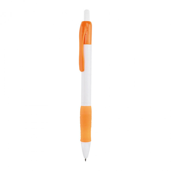 STYLO PERSONNALISE 'ALASSIO' CORPS BLANC - orange