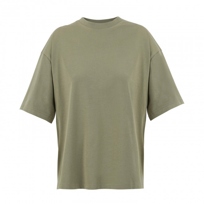 T-SHIRT OVERSIZE PERSONNALISÉ FEMME 180G 'BOXY' - kaki