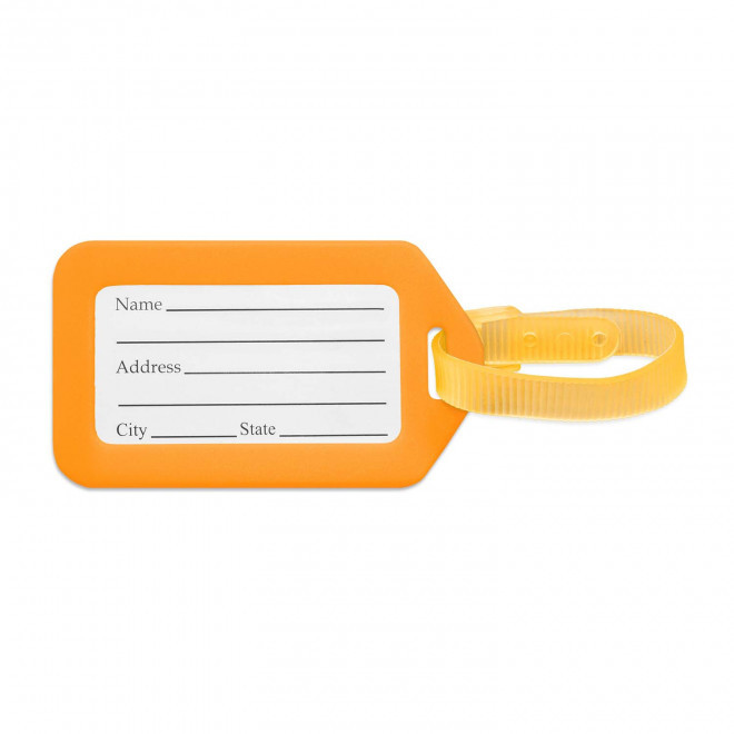 ETIQUETTE DE VOYAGE PERSONNALISABLE 'TROPICOOL' - orange